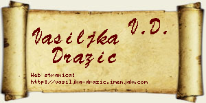 Vasiljka Dražić vizit kartica